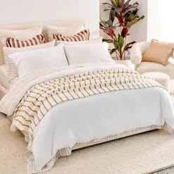 Vale Stripe Chenille Extra large Throw