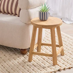 Ward Recycled Teak Round Stool