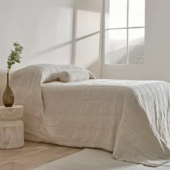 Washed Linen Coverlet Set