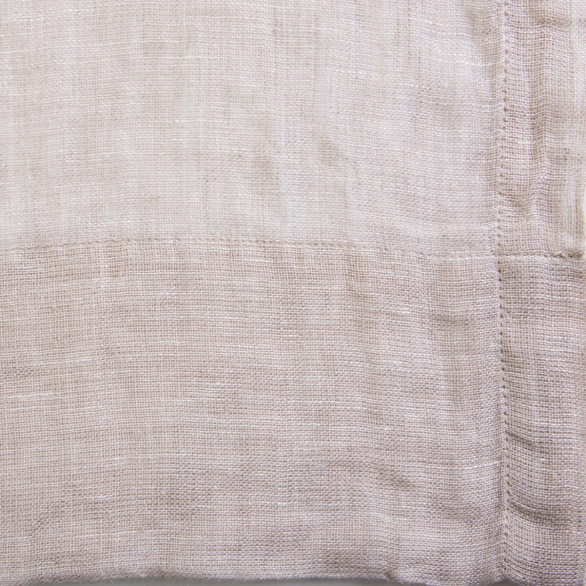 Washed Linen Natural Sheer Curtain Pair 140x250cm