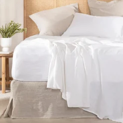 Washed Linen Stone Valance
