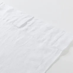Washed Linen White Sheer Curtain Pair 180 x 250cm