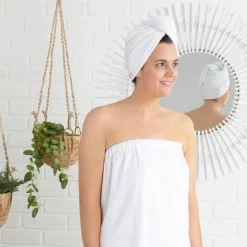 White Microfibre Body Wrap
