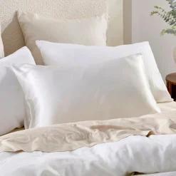 White Mulberry Silk Plain Pillowcase